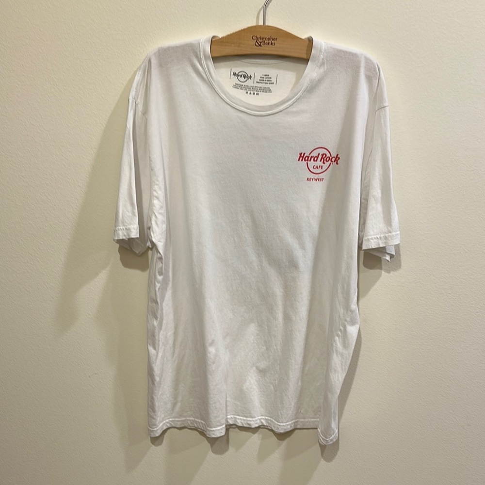 Hard Rock Cafe White Red Short Sleeve Tee
